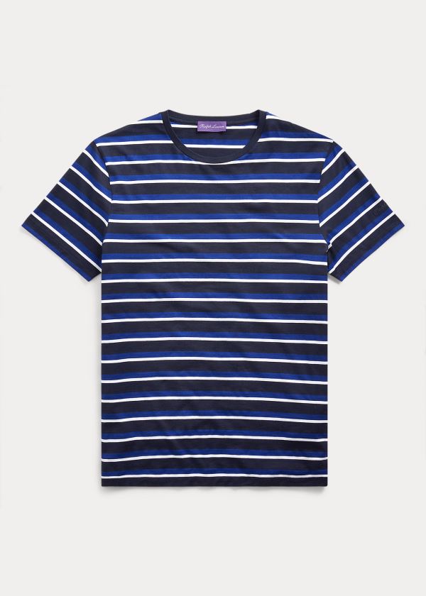 T Shirt Ralph Lauren Striped Lisle Homem 78963-GUBJ